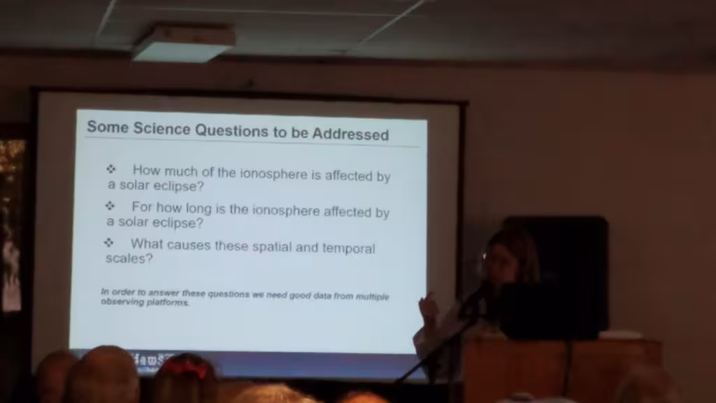 Magda Moses KM4EGE presents "Ionospheric Impacts of the 2017 Total Solar Eclipse"
