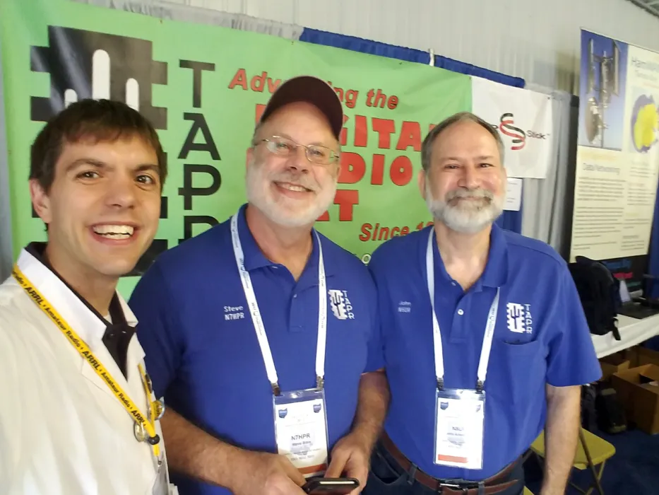 Nathaniel Frissell W2NAF, Steve Bible N7HPR, and John Ackermann N8UR